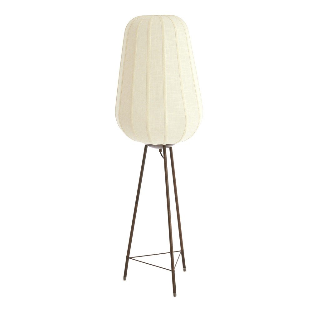Biała lampa stojąca z tekstylnym kloszem (wysokość 133 cm) Bibury – Light & Living