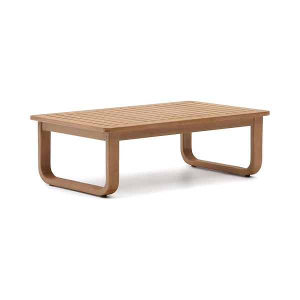 Stolik z litego drewna eukaliptusowego w naturalnym kolorze 60x100 cm Sacaleta – Kave Home-image-4