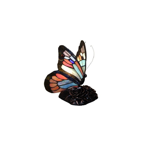Lampka Tiffany Glass Butterflies Patina