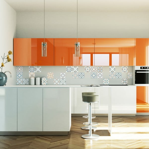 Zestaw 24 naklejek Ambiance Underwater Garden 15x15 cm-image-1