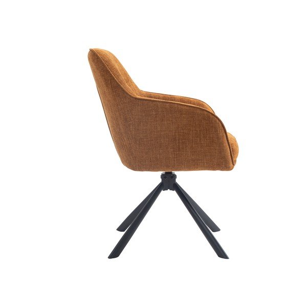 Pomarańczowe tapicerowane fotele jadalniane zestaw 2 szt. Avola – Unique Furniture-image-3