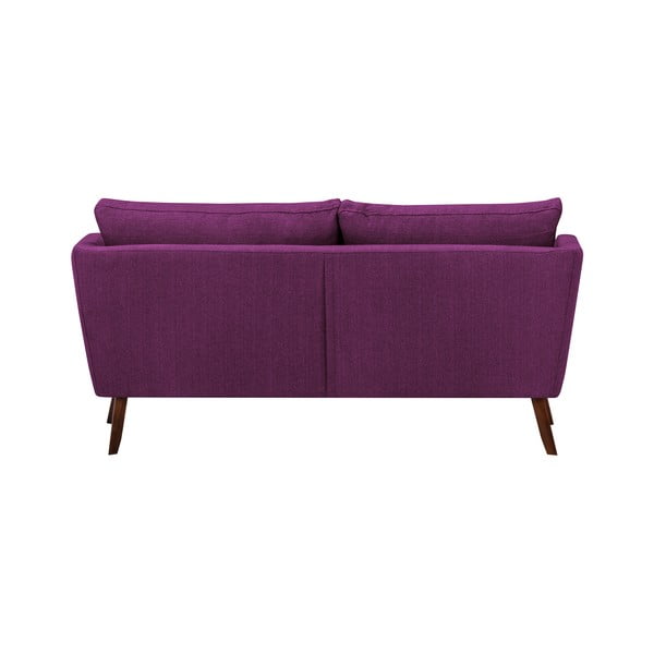 Fioletowa sofa 3-osobowa Mazzini Sofas Elena, z szezlongiem po lewej stronie-image-3