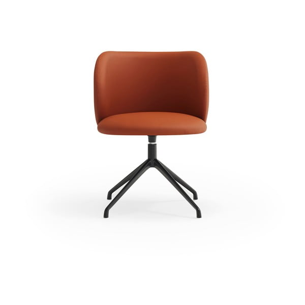 Pomarańczowy tapicerowany fotel jadalniany Mogi – Teulat-image-1