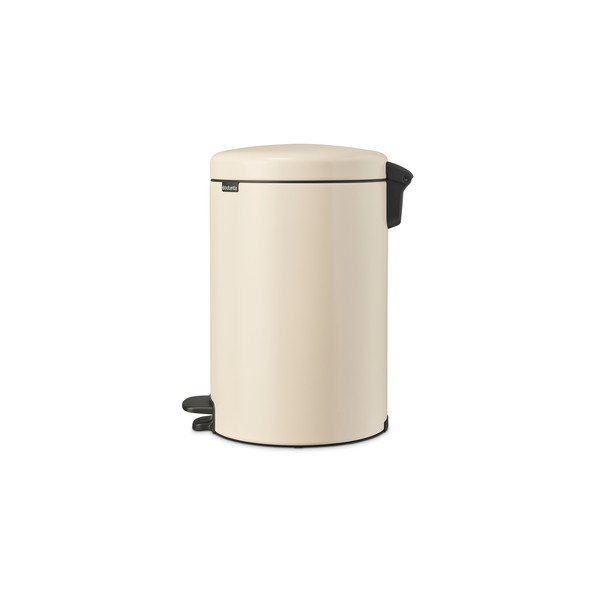 Beżowy stalowy kosz na śmieci z pedałem 20 l NewIcon – Brabantia-image-4