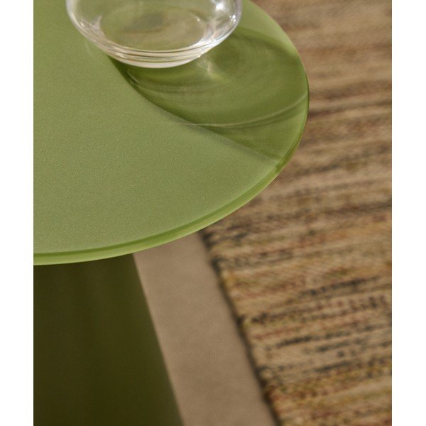 Okrągły stolik ze szklanym blatem ø 30 cm Wilshire – Kave Home-image-2