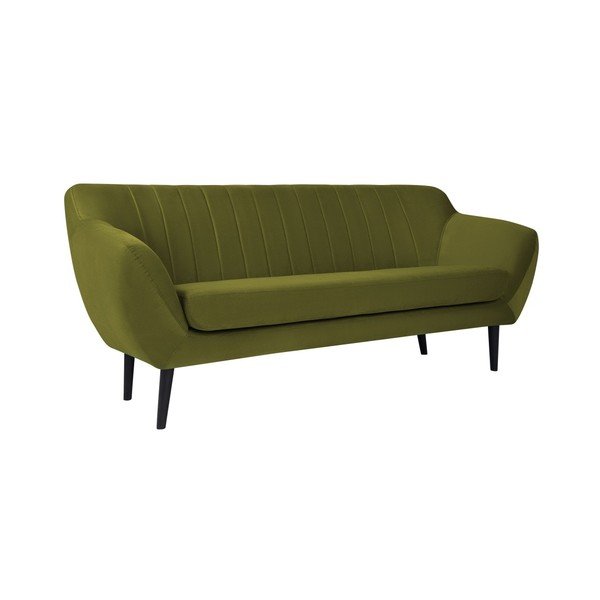 Zielona aksamitna sofa Mazzini Sofas Toscane, 188 cm-image-2