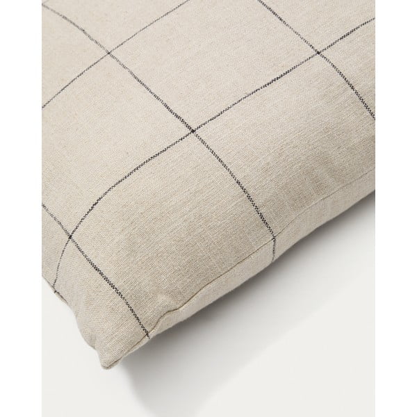 Poszewka na poduszkę z mieszanki lnu 45x45 cm Ayame – Kave Home-image-2