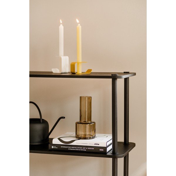 Czarny regał w dekorze dębu 80x54,5x35 cm Teidi – noo.ma-image-4