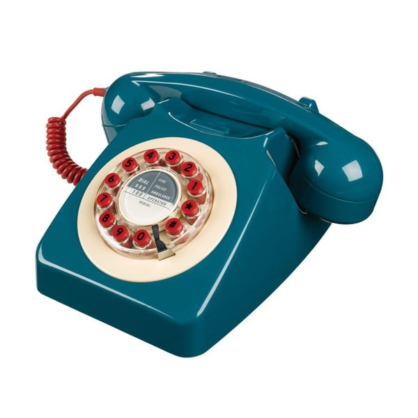 Telefon stacjonarny w stylu retro Serie 746 Blue