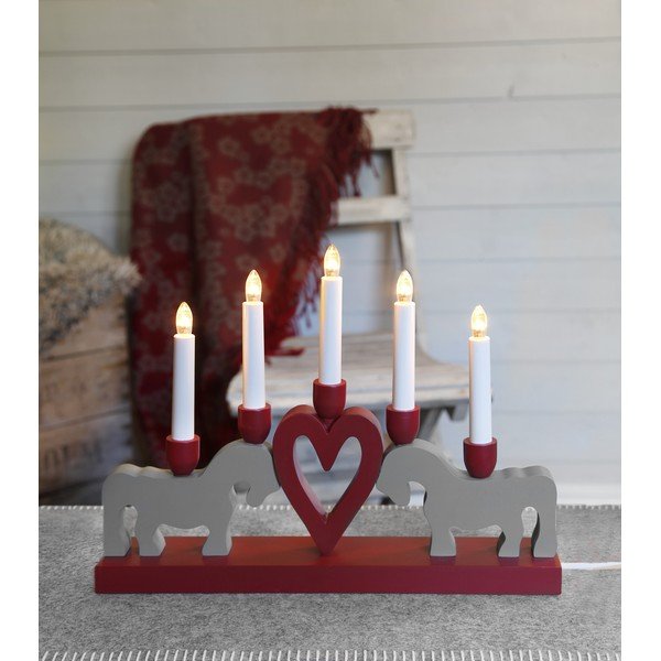 Czerwona świąteczna dekoracja świetlna Leksand – Star Trading-image-3