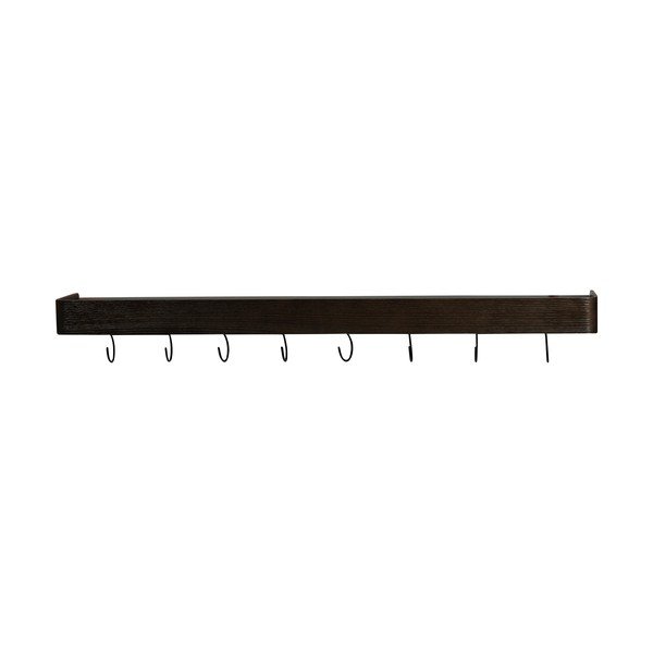 Wieszak ścienny w dekorze jesionu w ciemnym naturalnym kolorze z półką 120 cm Protopia – DAN-FORM Denmark-image-1