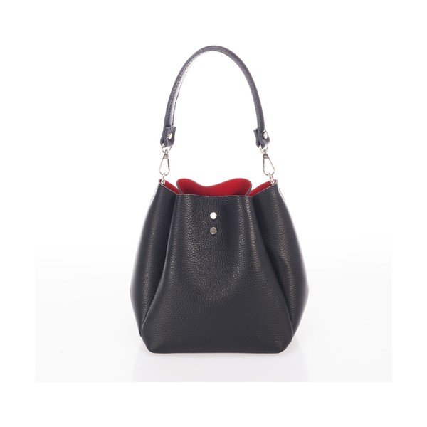 Czarna torebka skórzana Giorgio Costa Acca-image-1