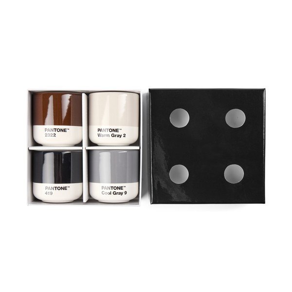 Porcelanowe filiżanki zestaw 4 szt. na espresso 100 ml Macchiato – Pantone-image-1