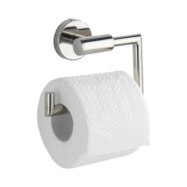 Ścienny uchwyt na papier toaletowy ze stali nierdzewnej w kolorze srebra z połyskiem Bosio – Wenko-image-2