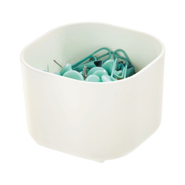 Biały pojemnik iDesign Eco Bin, 9,14x9,14 cm-image-1