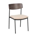 Kremowo-ciemnobrązowe krzesła zestaw 2 szt. Maymont – Rowico