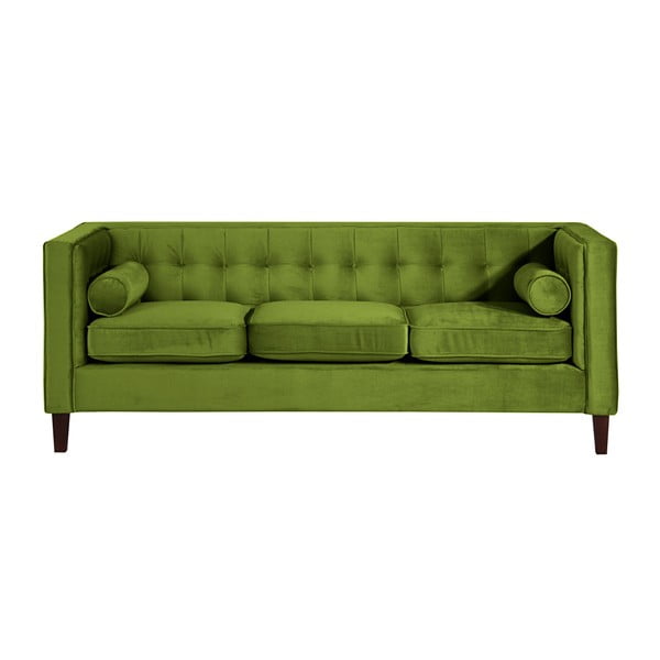 Oliwkowa sofa Max Winzer Jeronimo, 215 cm