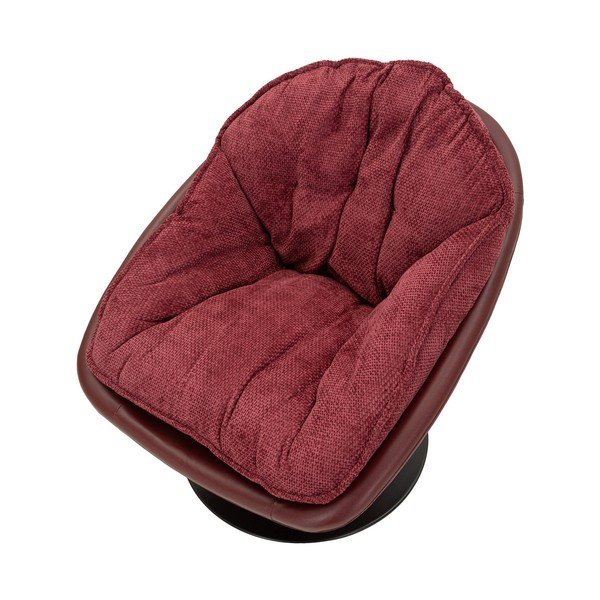 Bordowy obrotowy fotel Retro Style – Mauro Ferretti-image-3