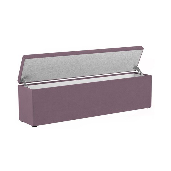 Lawendowa ławka Mazzini Sofas Ancona, 200x46 cm-image-4