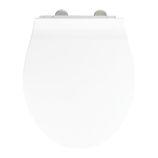 Biała deska sedesowa wolnoopadająca Wenko Orani, 44x38 cm