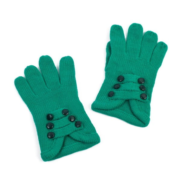 Zielone damskie rękawiczki Art of Polo Pamela