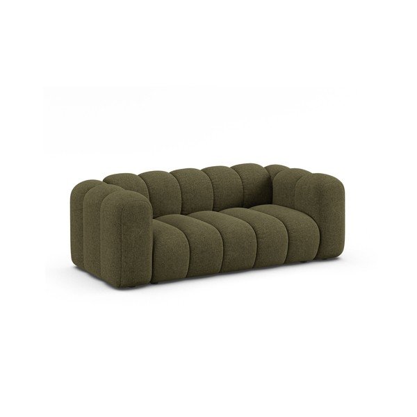 Zielona sofa z tkaniny szenilowej 200 cm Lupine – Micadoni -image-1