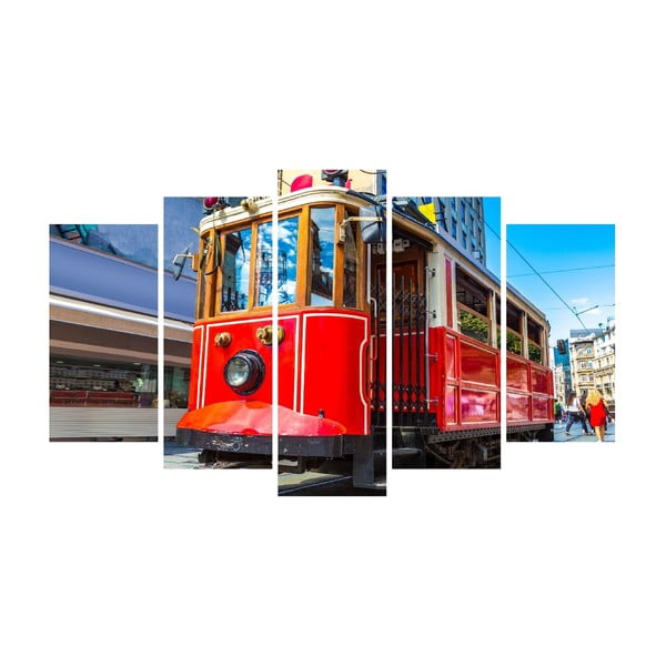Wieloczęściowy obraz na płótnie City Tram Canvas