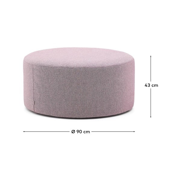 Fioletowy puf Kaeli – Kave Home-image-4