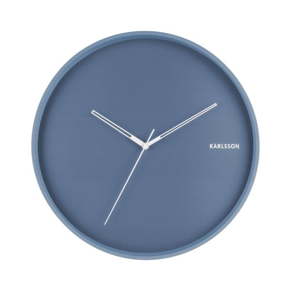 Niebieski zegar ścienny Karlsson Hue