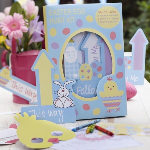 Papierowa wielkanocna gra dla dzieci Neviti Easter Chick Egg Hunt Kit