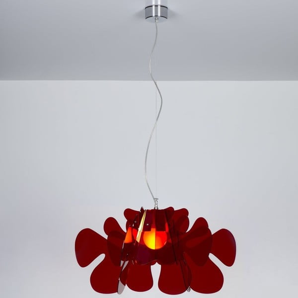 Lampa wisząca Aralia Family Emporium, czerwona