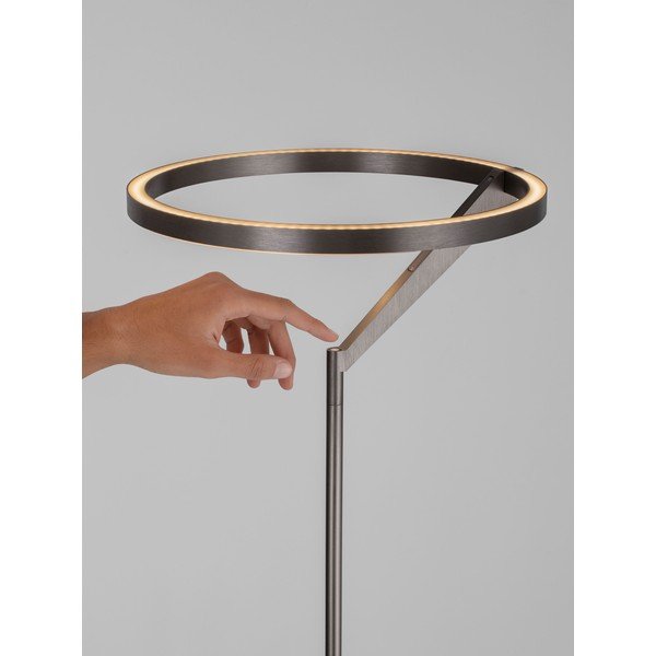 Aluminiowa lampa stojąca LED ze ściemniaczem w kolorze srebra (wysokość 168 cm) Tilia – Nova Luce-image-2