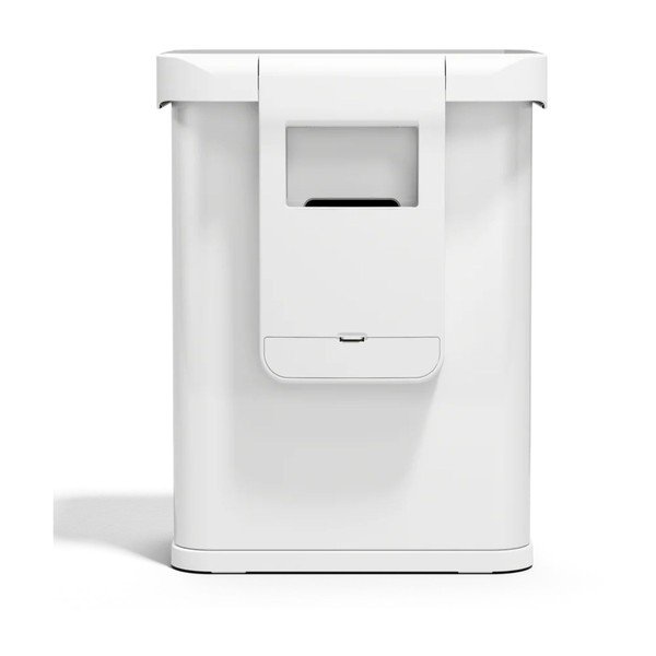 Stalowy kosz na śmieci bezdotykowy w matowym białym kolorze 58 l Sensor – simplehuman-image-3