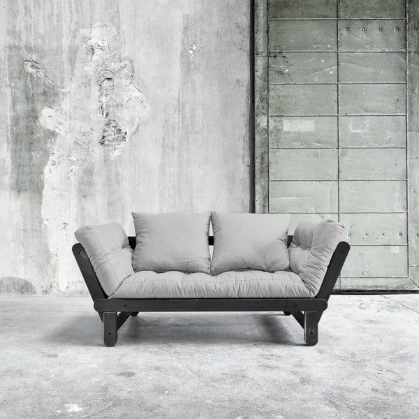 Sofa rozkładana Beat Black/Light Grey
