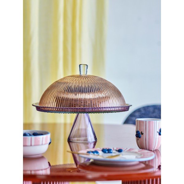 Szklany półmisek z kloszem Tayo – Bloomingville-image-2