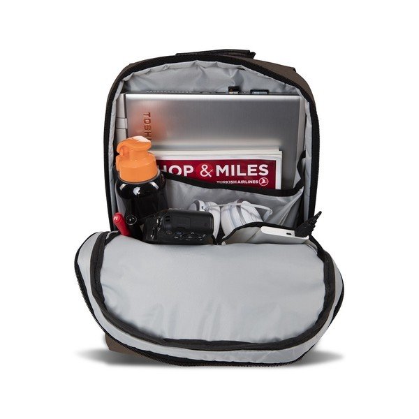 Ciemnobrązowy plecak z portem USB My Valice GALAXY Smart Bag-image-4