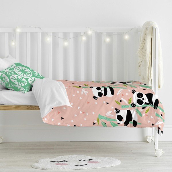 Dziecięca pościel bawełniana Moshi Moshi Panda Garden, 115x145 cm-image-1