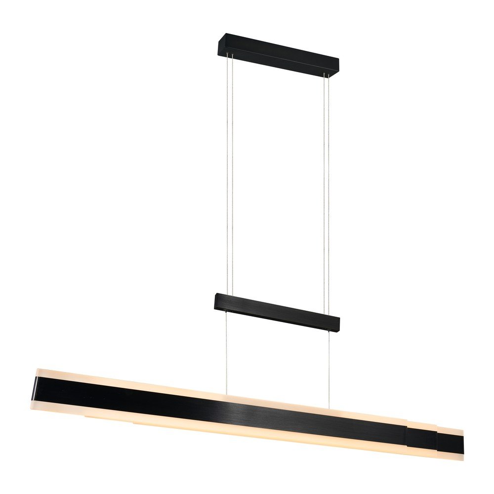 Lampa wisząca LED w kolorze matowej czerni z metalowym kloszem Arcola – Trio (zdjęcie 7)