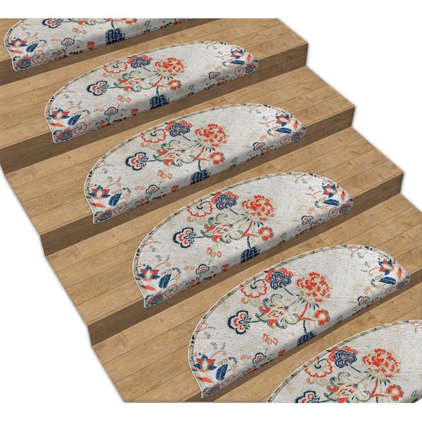 Dywaniki na schody zestaw 16 szt. 65x20 cm Floral Path – Vitaus-image-1