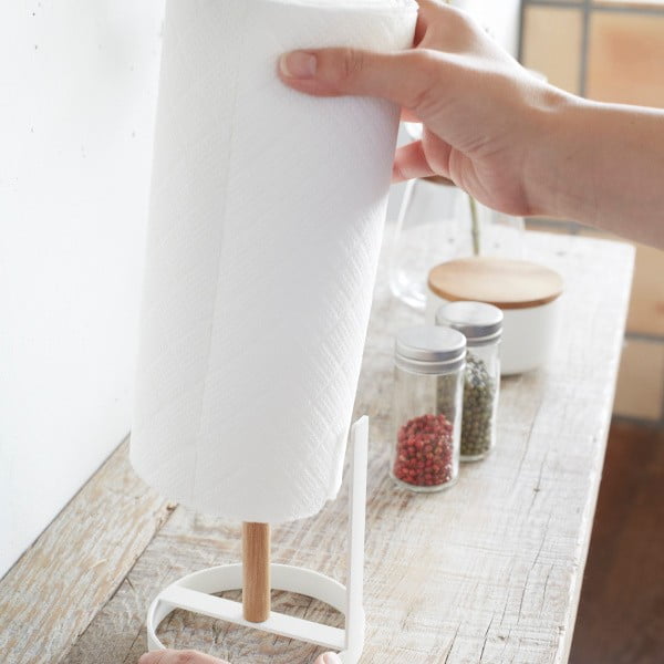 Biały stojak na ręczniki papierowe YAMAZAKI Tosca-image-2