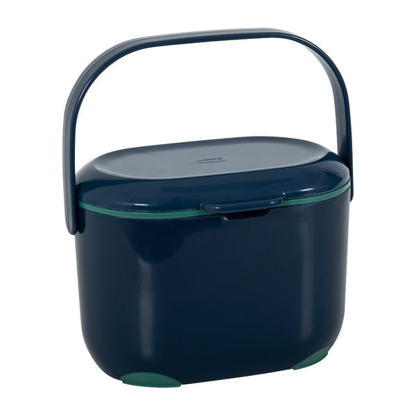 Niebiesko-zielony pojemnik na odpadki organiczne Addis Caddy, 2,5 l