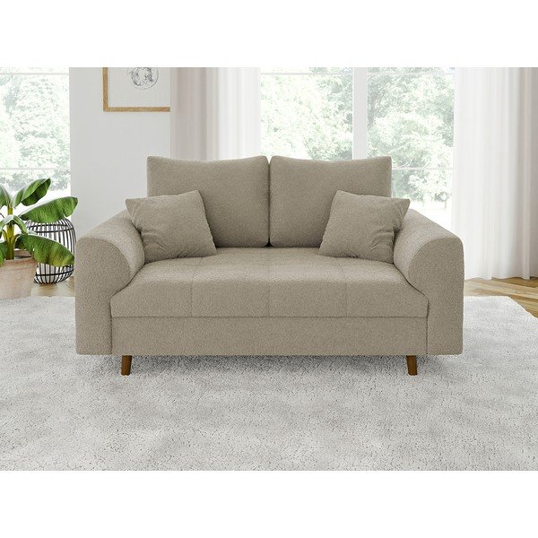 Beżowa sofa z materiału bouclé 150 cm Ariella – Ropez-image-1