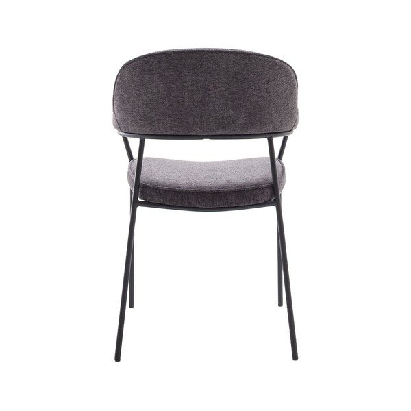 Ciemnoszare krzesło z podłokietnikami Kindersley – Unique Furniture-image-4