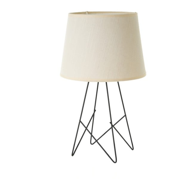 Czarno-kremowa lampa stołowa z tekstylnym kloszem (wys. 38,5 cm) – Casa Selección