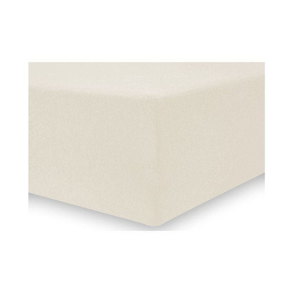 Kremowe prześcieradło elastyczne DecoKing Nephrite, 120–140 cm-image-2