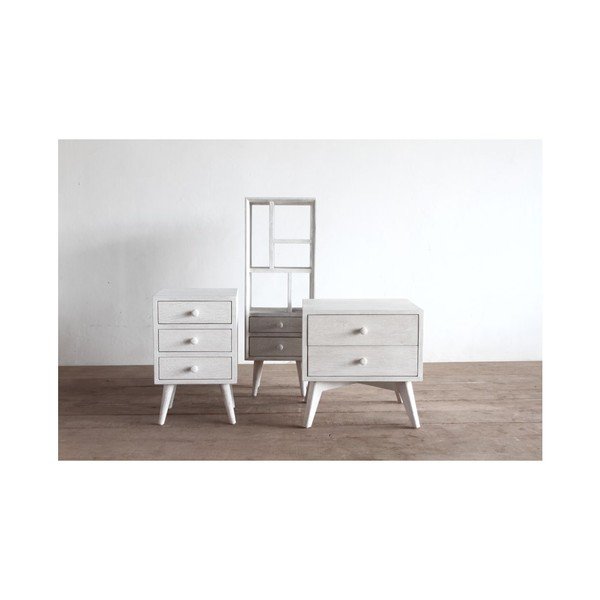 Stolik nocny Rustic White-image-1