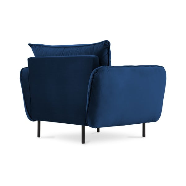 Niebieski aksamitny fotel Vienna – Cosmopolitan Design-image-3