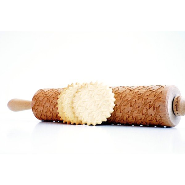 Drewniany grawerowany wałek do ciasta Valek Foxes-image-3