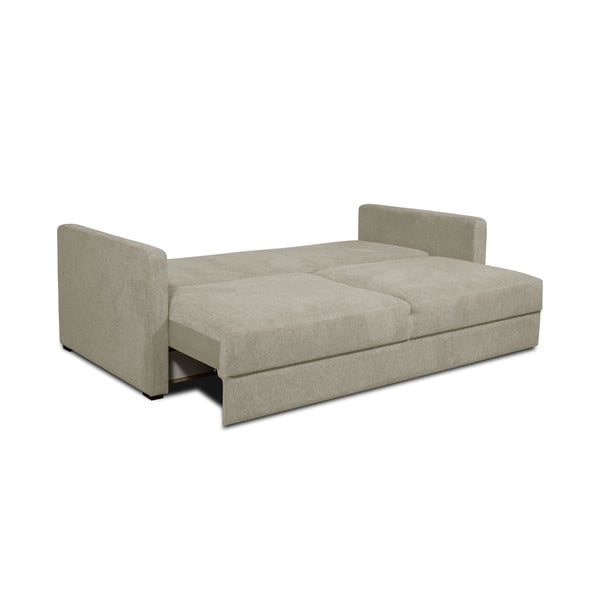 Beżowa sofa rozkładana 218 cm Resmo – Scandic-image-2