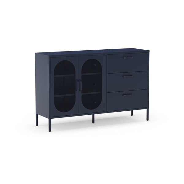 Ciemnoniebieska komoda 140x90 cm Diora – Marckeric-image-3